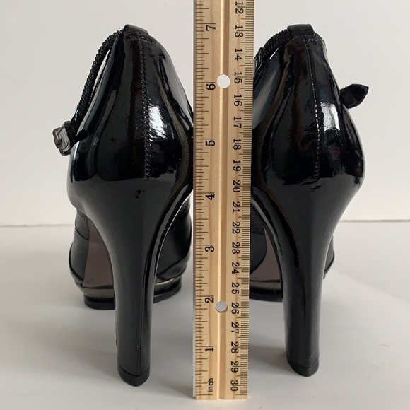 BCBG MaxAzria Leather Ankle Strap Platforms Shoes - Picture 9 of 16